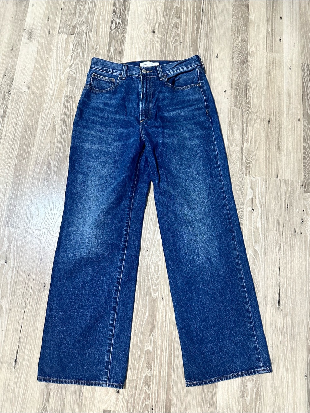 Denim Forum Dark Blue Wide Leg Jeans